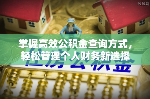 塘厦掌握高效公积金查询方式，轻松管理个人财务新选择