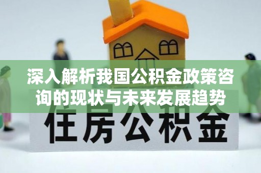 塘厦深入解析我国公积金政策咨询的现状与未来发展趋势